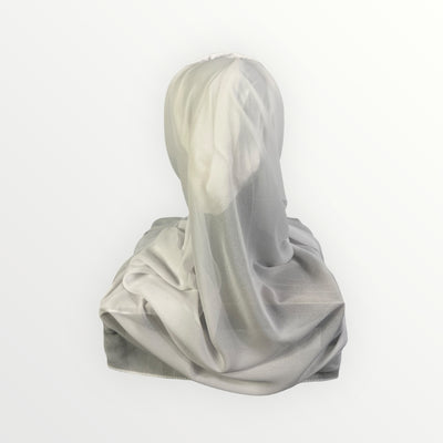 Hijab instantanés en Mousseline de Soie - Couleur : Blanc - Élégance et Confort au Quotidien