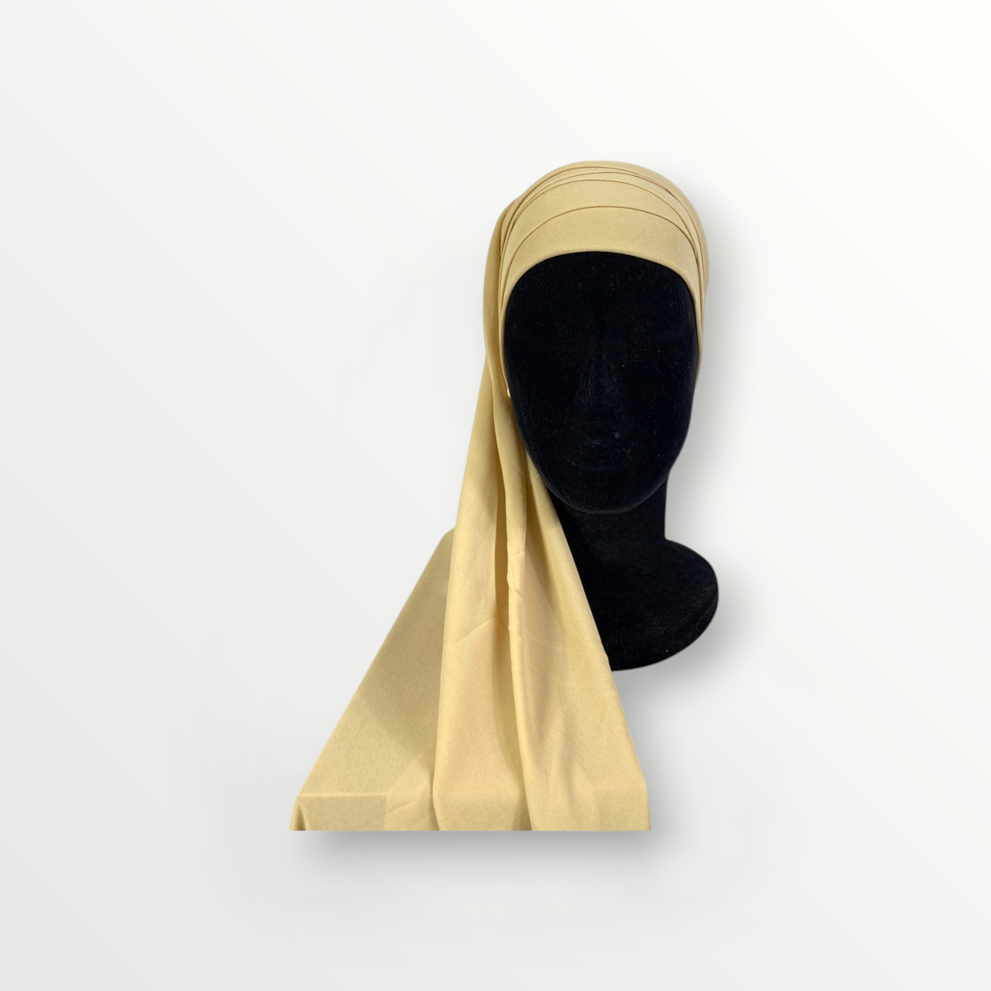 Hijab instantanés en Mousseline de Soie - Couleur : Beige - Élégance et Confort au Quotidien
