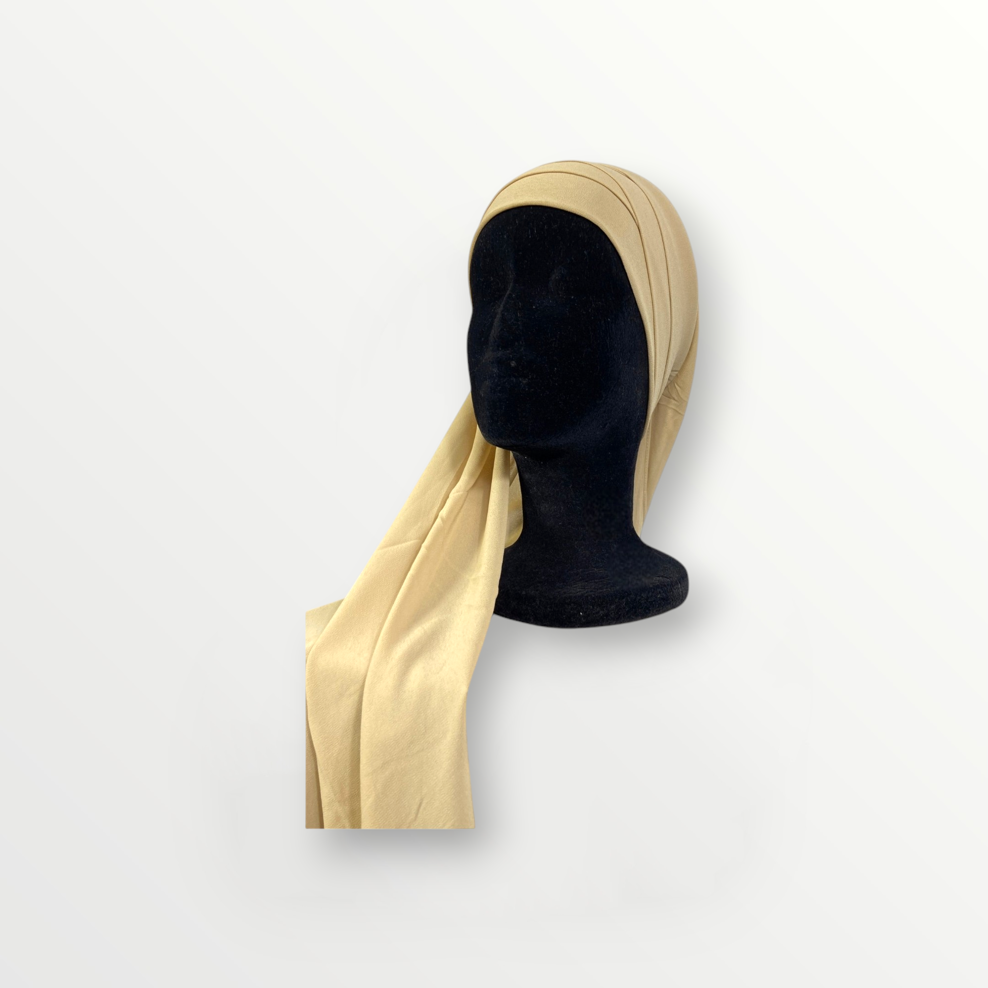 Hijab instantanés en Mousseline de Soie - Couleur : Beige - Élégance et Confort au Quotidien