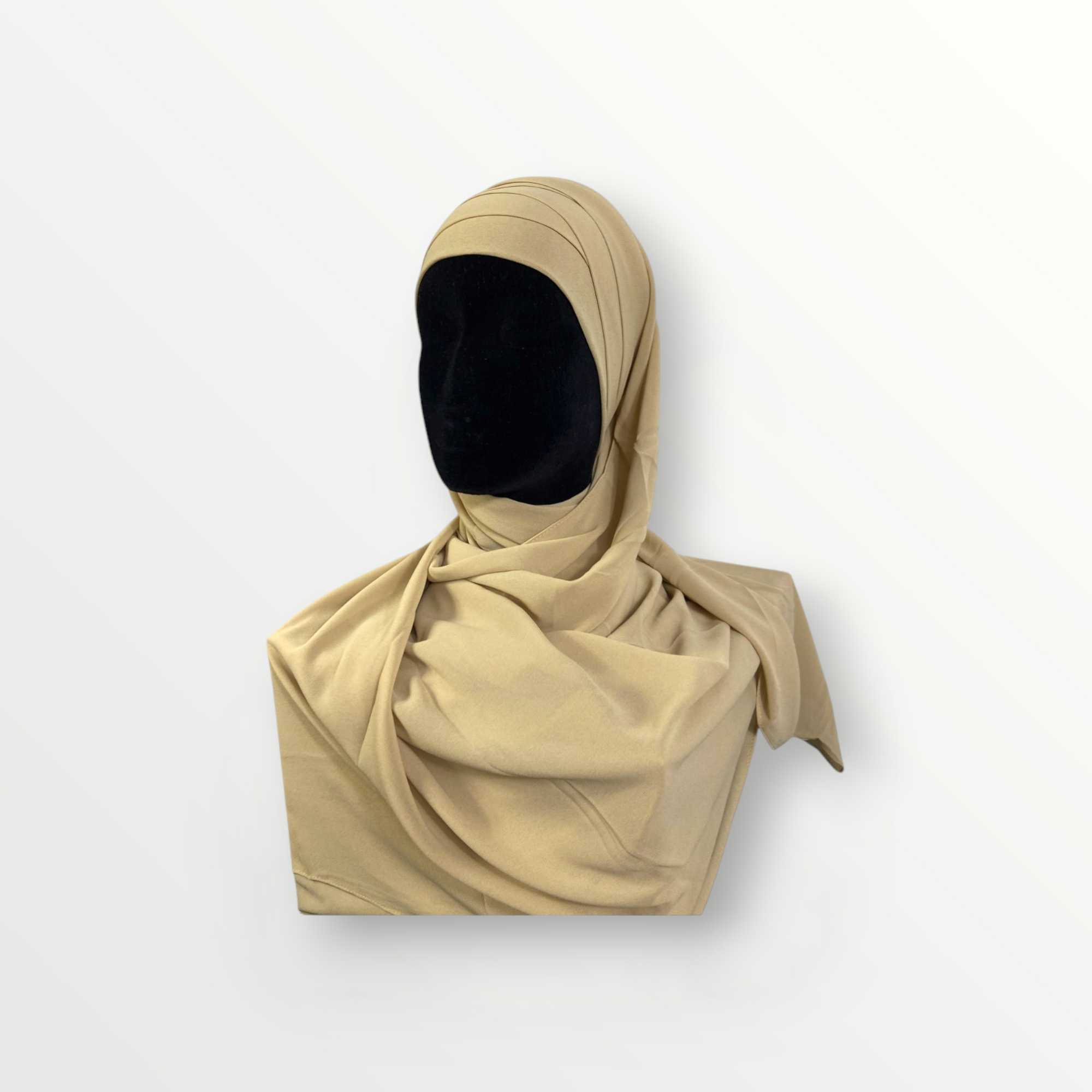 Hijab instantanés en Mousseline de Soie - Couleur : Beige - Élégance et Confort au Quotidien
