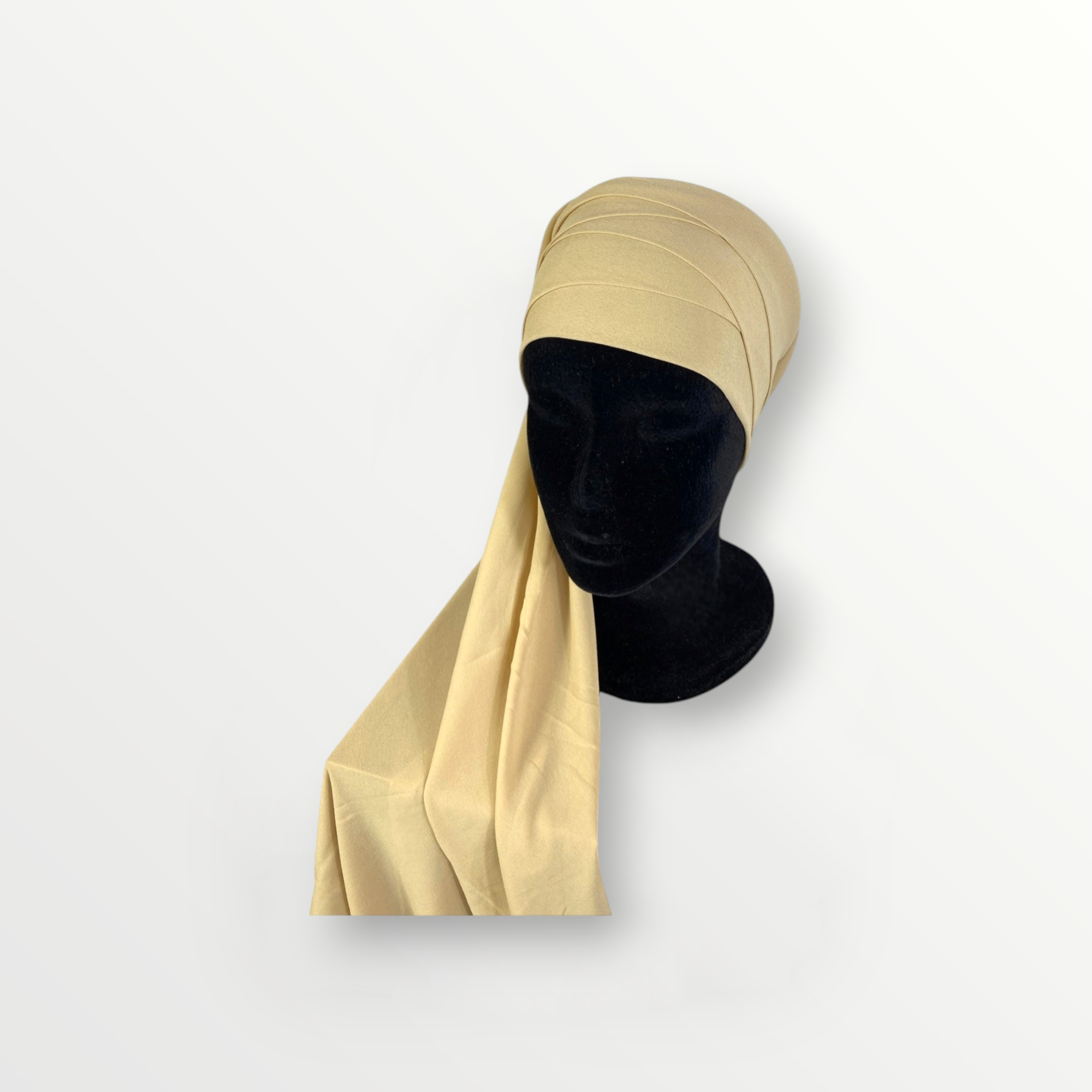 Hijab instantanés en Mousseline de Soie - Couleur : Beige - Élégance et Confort au Quotidien